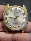 Timex Electronic West Germany Gold Tone Mens Vintage 1960s Retro Watch