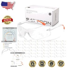 48 Pack Safety Glasses, ANSI Z87.1 Certified, UV Protection, Lightweight
