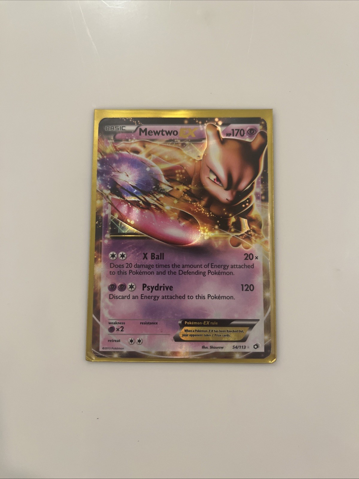 Pokemon Mewtwo EX 170 HP XY Series Holo Rare Card LP