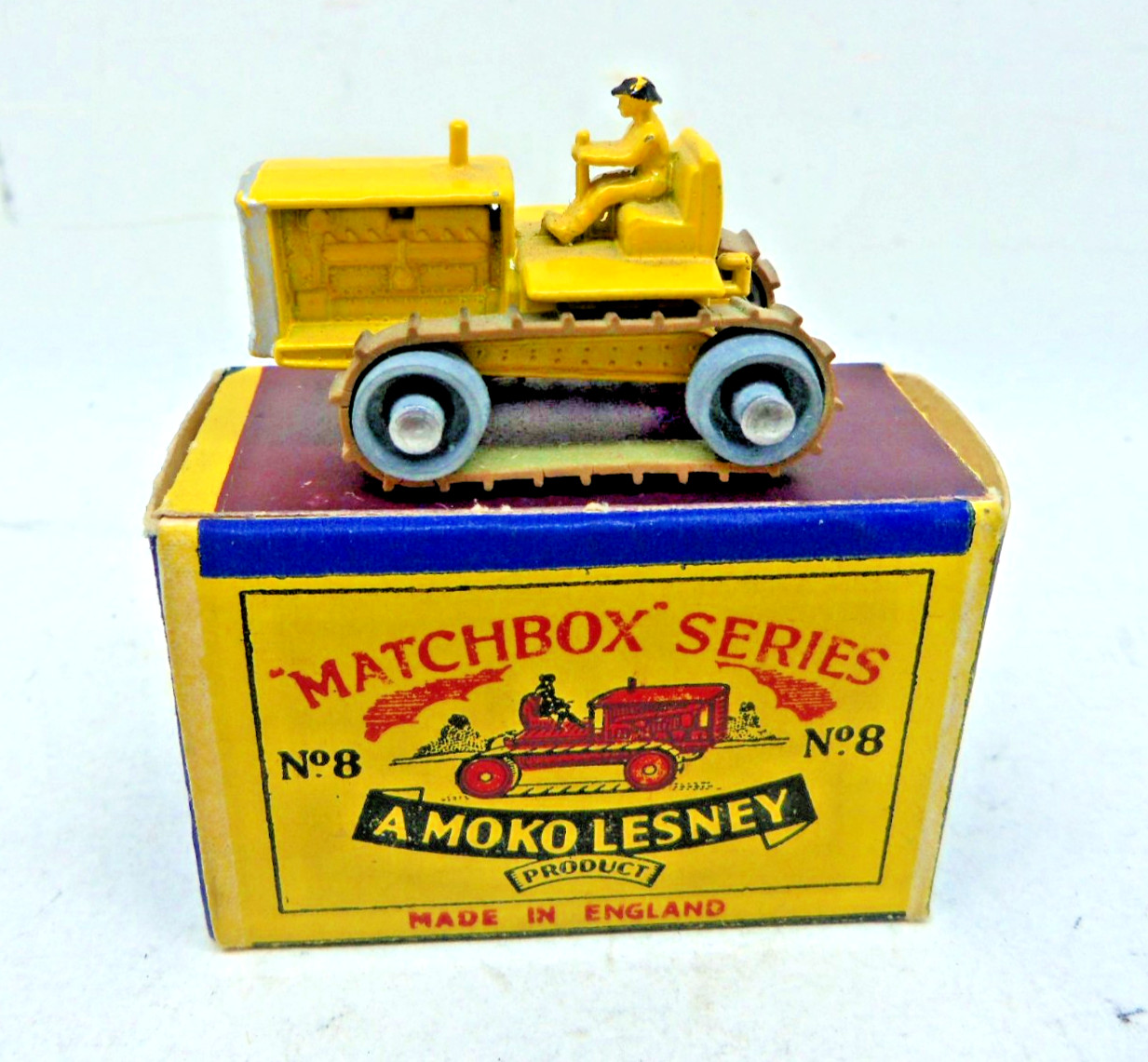 Matchbox 8b, Caterpillar Tractor - Free Price Guide & Review