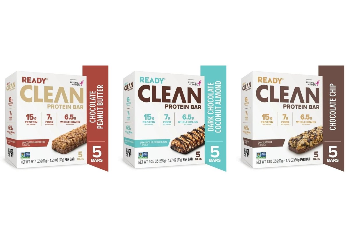 Ready Clean Protein Bars, Variety Pack, Chocolate Peanut Butter, Chocolate