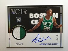 2020-21 Panini Noir Aaron Nesmith Rookie - 2 Color Patch Auto #’d/99 RC
