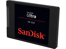SANDISK Ultra 3D Festplatte, 2 TB SSD SATA 6 Gbps, 2,5 Zoll, intern