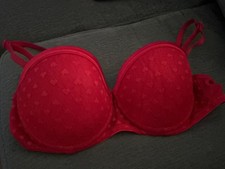 Bra 36B red hearts 