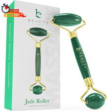 Jade Roller for Face - De-Puff, Firm  Smooth Fine Lines, Perfect Gift 