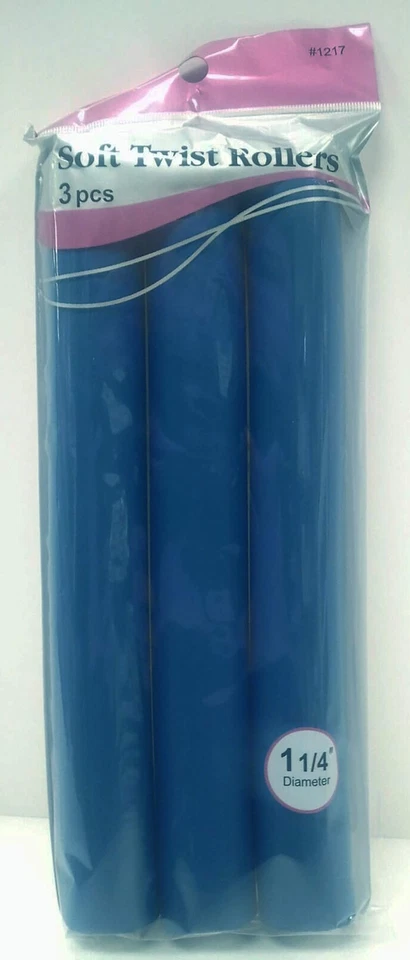 Blue Hair Rollers 3 Count Pack High Quality For Perfect Styling Results - Image 2 of 4