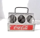 Vintage Coca-Cola Aluminum 6 Pack Bottle Carrier Coke Caddy