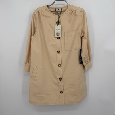 Tuckernuck Stone Blake Dress size S Women's A-Line Shift Long Sleeve Mini Career