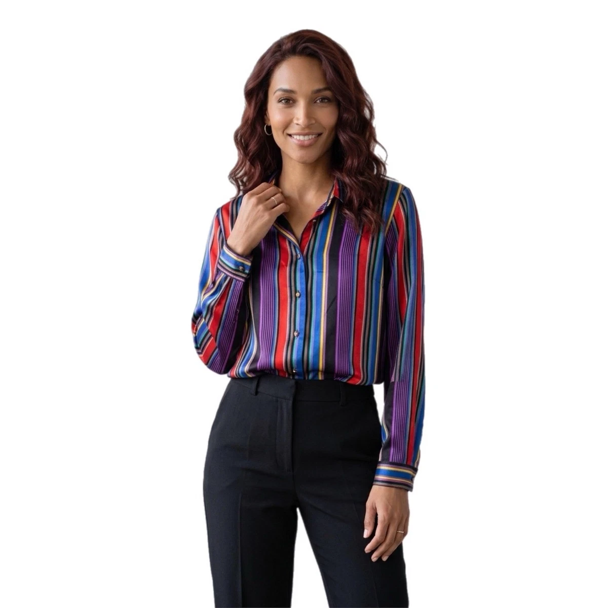 Satin Retro Tops for Women for sale | eBay