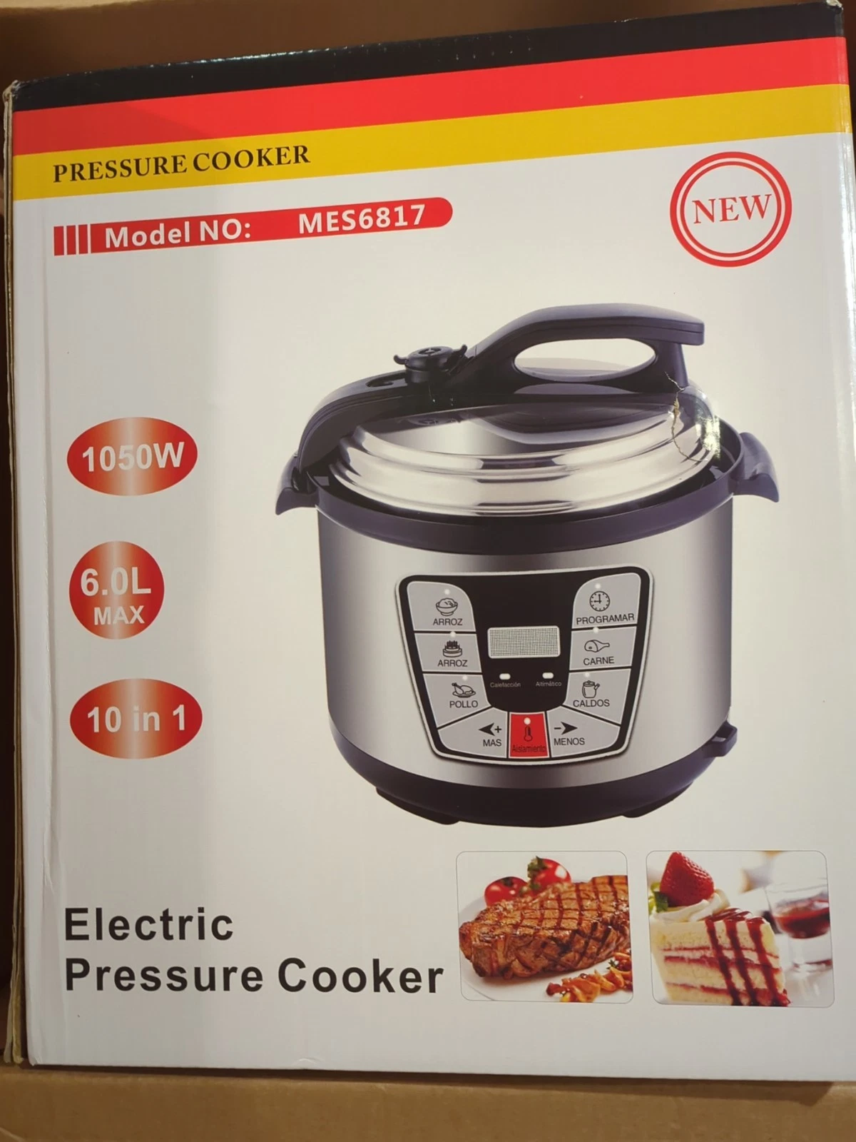 Electric Pressure Cooker, 6 Liters, Slow Stew Pot with 24-Hour Timer Function.
Opens in a new window