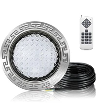 PROPART 10 Inch Inground Pool Light | 12V LED RGBW Remote Control | IP68 Wate...
