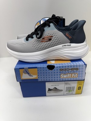 Skechers Hands Free Slip-ins Swift Fit Mens Navy Gray Sandals 255201S Size 12 Skechers Men main image 4