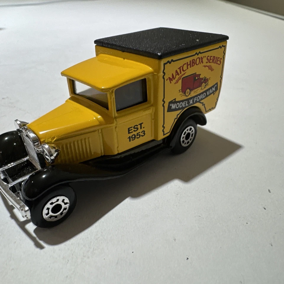 Matchbox Collectibles Model A Ford Van “Matchbox Series” Diecast 1979 – Yellow/B - Image 3 of 4