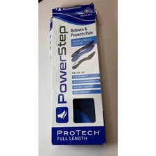 Men's Power Step Orthotics Full Insoles Size 14-15 K Plantar Fasciitis Open Box 