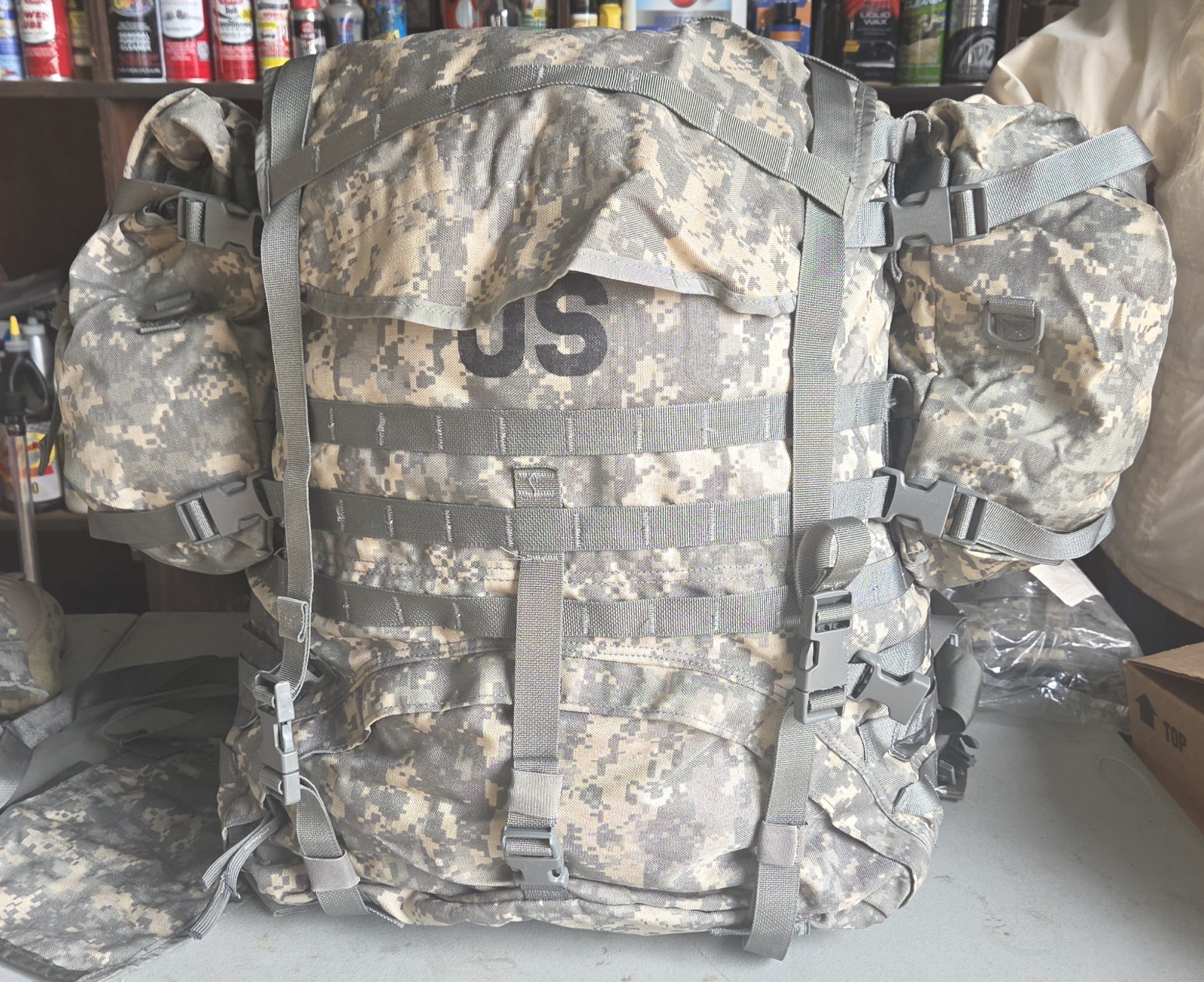 MOLLE II US MILITARY Large Rucksack ACU Field Pack Complete Straps ...