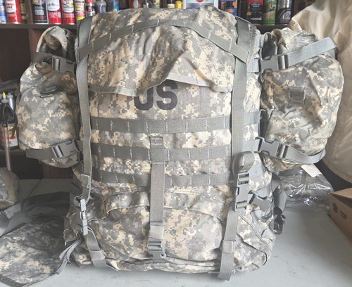 MOLLE II US MILITARY Large Rucksack ACU Field Pack Complete Straps Frame Pouches