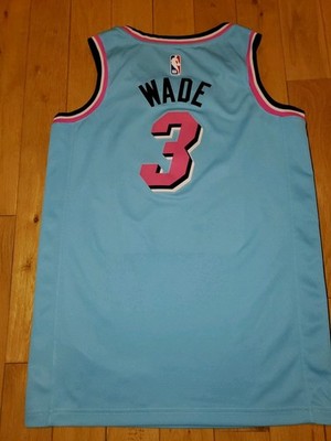 ウェア NBA Miami Heat Dwyane Wade game shirt 2019 Nike Dwyane Wade MIAMI HEAT City Edition Mens NBA Team