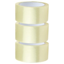 Crimson Starfish Clear Packaging Tape 3 Rolls 48mm x 66m Tape Rolls Clear Tape