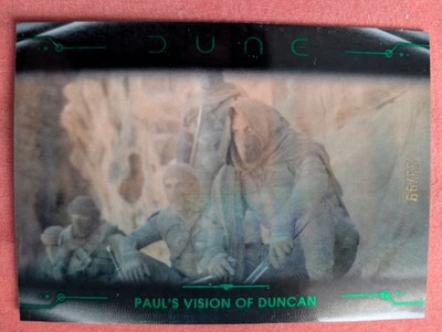 PAUL'S VISION 2025 Topps Dune Chrome GREEN PRISM Refractor /99 Card PWE