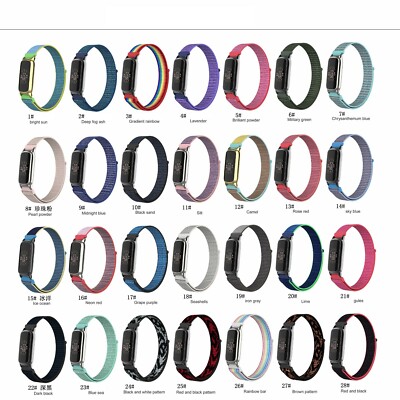 Für Fitbit Luxe Fitness & Wellness Activity Tracker Nylon Armband Uhrenarmband