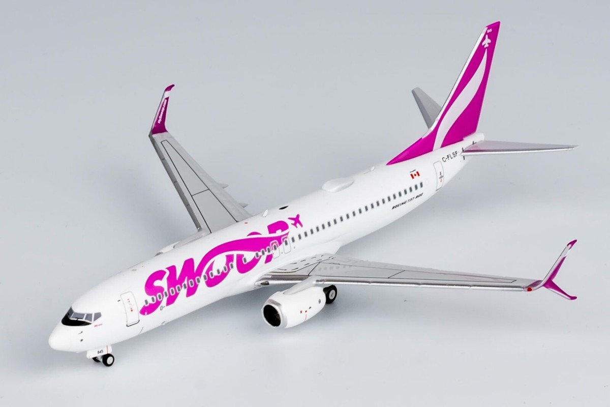 航空機・ヘリコプター SWOOP Boeing 737-800 1:100 Scale Swoop Boeing 737-800 C-FLSF NG Model 58207 Scale 1:400 | eBay