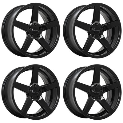 Set of 4 19in Black Alloy Wheel Rims for Nissan 300ZX, RFL8V83