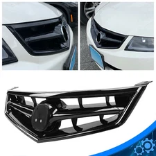 FOR 2006 2007 2008 Acura TSX 4-Door 4DR Front Bumper Grill Grille Gloss Black
