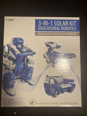 3-IN-1 SOLAR KIT EDUCATIONAL ROBOTICS VIBE ROBOT TANK SCORPION VETG-553-SOL     