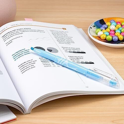 FriXion Light Pastel Erasable Highlighters Chisel Tip Pack of 5 Pastel Blue Pink