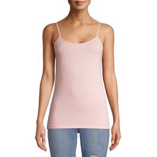 Time and Tru Women's Adjustable Strap Cami Size S 4-6 Color Pink