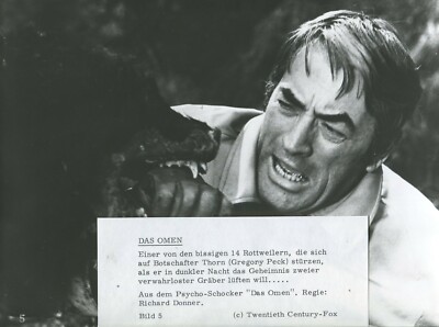 DAS OMEN: 1 Pressefoto (18x24cm) GREGORY PECK, LEE REMICK HARRY STEPHENS -4-