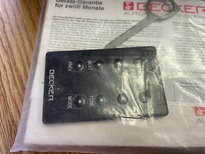 USCMA Beckerテキスト Becker Mexico BE2340 Cassette Radio / Becker Silverstone 10 Disc