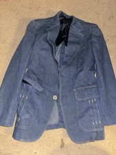 mens denim jean suit