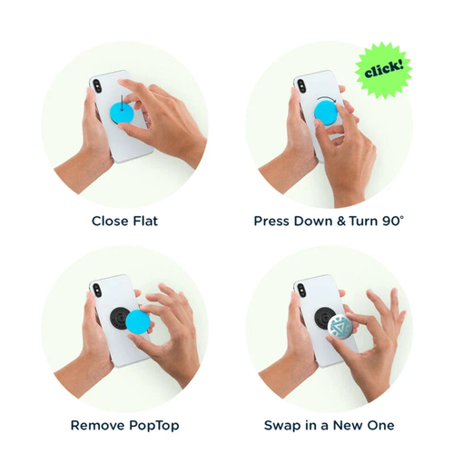 PopSockets PopGrip Phone Grip Expanding Stand Mount Holder Swap - Opalescent - Picture 9 of 12