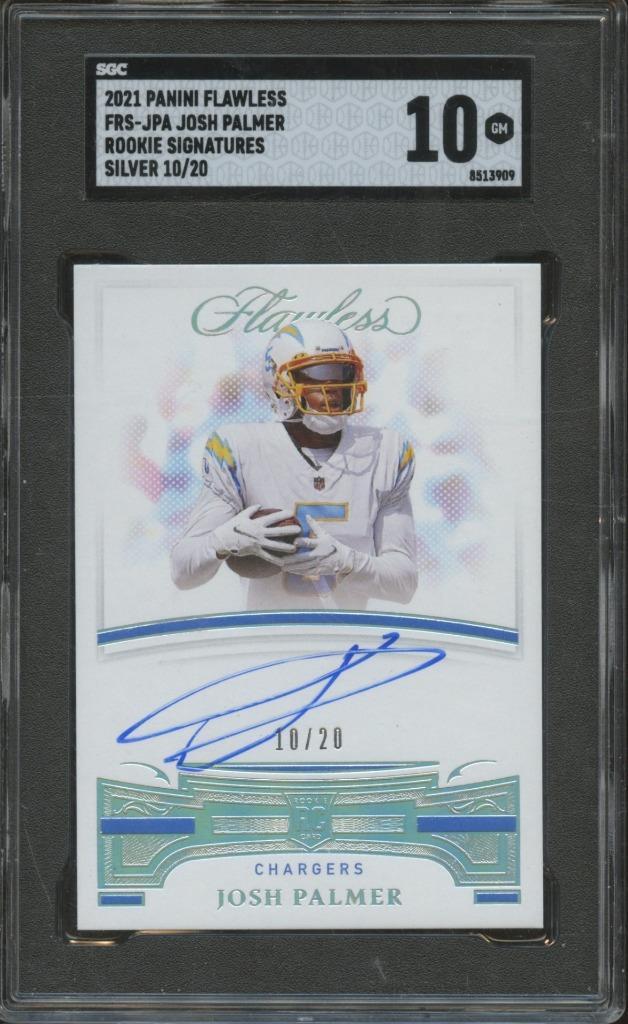 Josh Palmer Panini Flawless Rookie Signatures #FRSJPA Silver