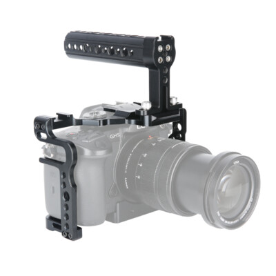 NICEYRIG Camera Cage with Top Handle Grip for DSLR Panasonic Lumix GH5 GH5S NEW