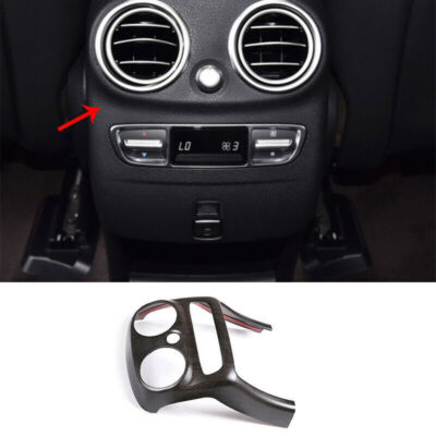 Rear Air Outlet Anti-Kick Panel Trim For 20-21 Mercedes-Benz GLC Oak Wood Grain