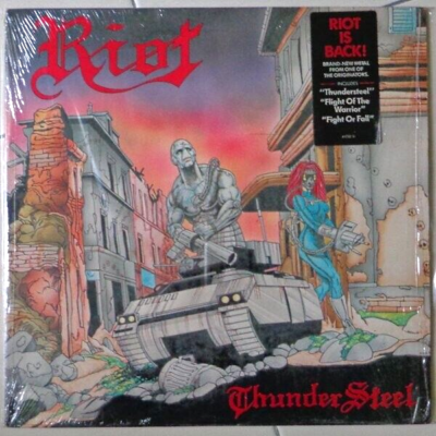 Riot / ThunderSteel 1988 US LP CBS Associated Records BFZ 44232