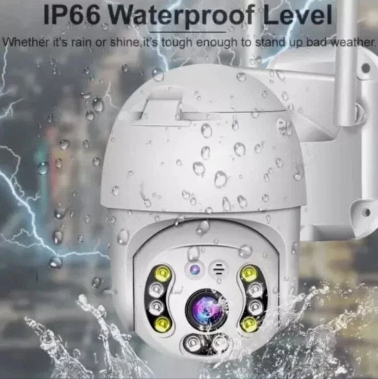 2X TELECAMERA ESTERNA ICSEE CAM PTZ WIFI CAMERA WIRELESS ESTERNO SMART ZOOM - Immagine 4 di 4