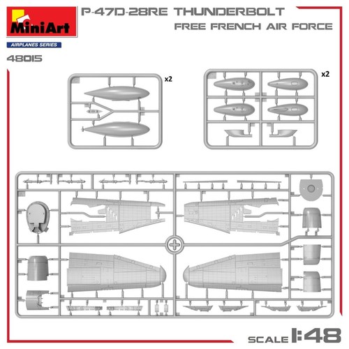 P-47D-28RE Thunderbolt 'Free French Air Force' - MiniArt 48015 skala 1 - Foto 5 di 10