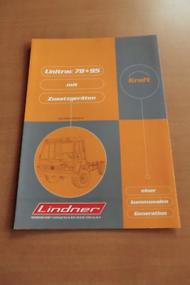 Prospekt Lindner Unitrac 78 95 Geräteträger mit Zusatzgeräten 2003 Bilder Daten