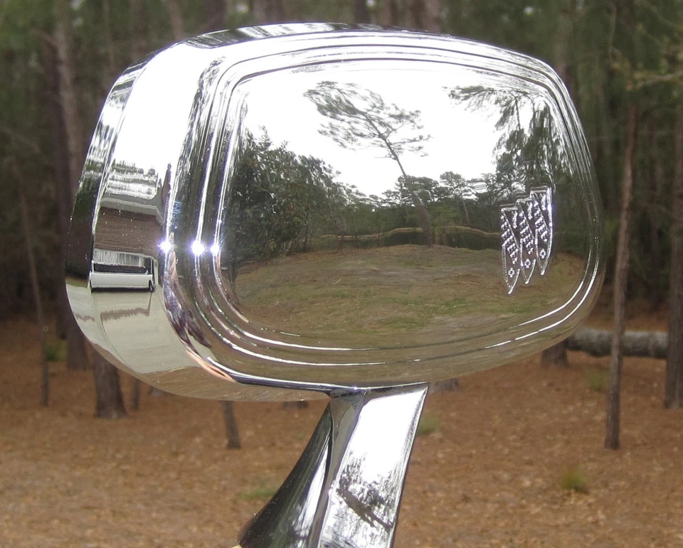 Kit de espejo retrovisor Buick Skylark GS LH OS 1970. OEM #981640. Tri-Shield remoto Foto 2 de 3