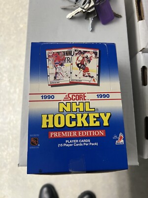 1990 Score NHL HOCKEY Wax Box *Brodeur RC ? Gretzky, Lemieux Etc 36 Packs