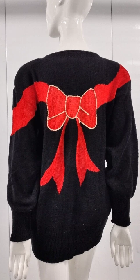 Luxe Sweater Maurada 1980s Fashion Flapper Couture Girls RETRO 1930s M/L Boxy - Image 2 of 4