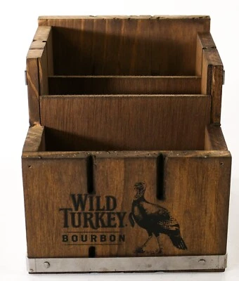 Wild Turkey Bourbon Whiskey Barcaddy Holz Servietten Barhelfer Organizer 1082