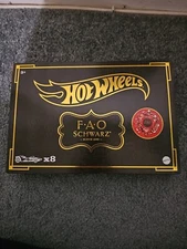 Hot Wheels F.A.O Schwarz 1:64 Metal Cars - Gold, Pack of 8