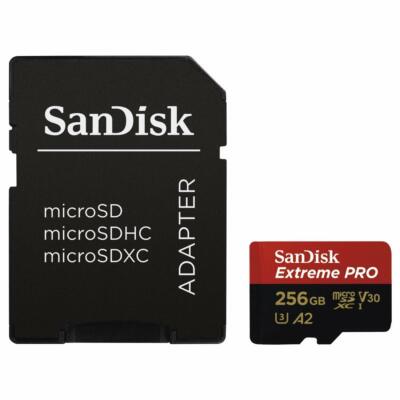 Sandisk Extreme Pro MicroSD Card w/Adapter 32GB 64GB 128GB 256GB