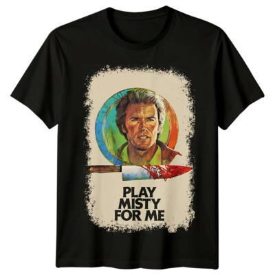 Play Misty for Me (1971) Movie Poster Inspired T-Shirt Retro 70s Tee Unisex