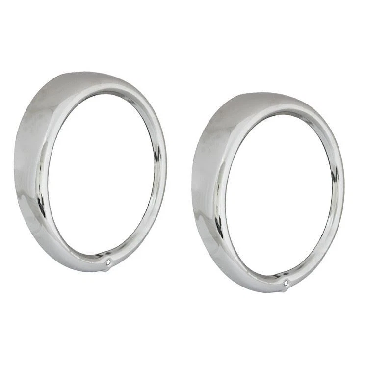 Kit de montaje de cubo de faros VW Bug con anillos cromados. Par izquierda y derecha Foto 3 de 4