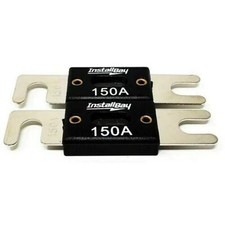 Install Bay 2 Pack ANL Blade Waffer Fuses 150 Amp Car Boat Truck Bike ANL-150